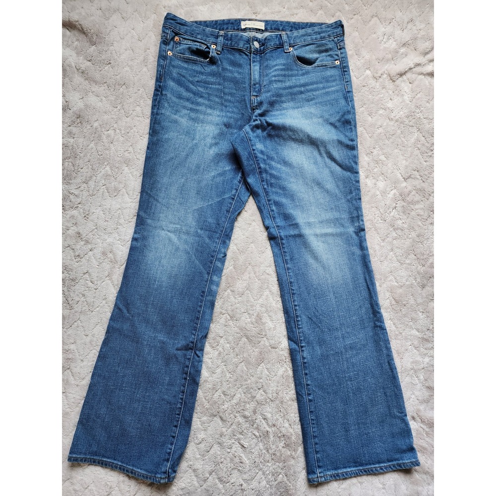 Gap Perfect Boot Jeans Womens 32R Medium Wash Bootcut Denim Pants
